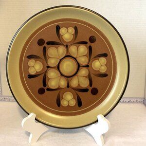 Nitto Folkstone Safari #8501 12" Dinner Chop Plate Genuine Stoneware Japan